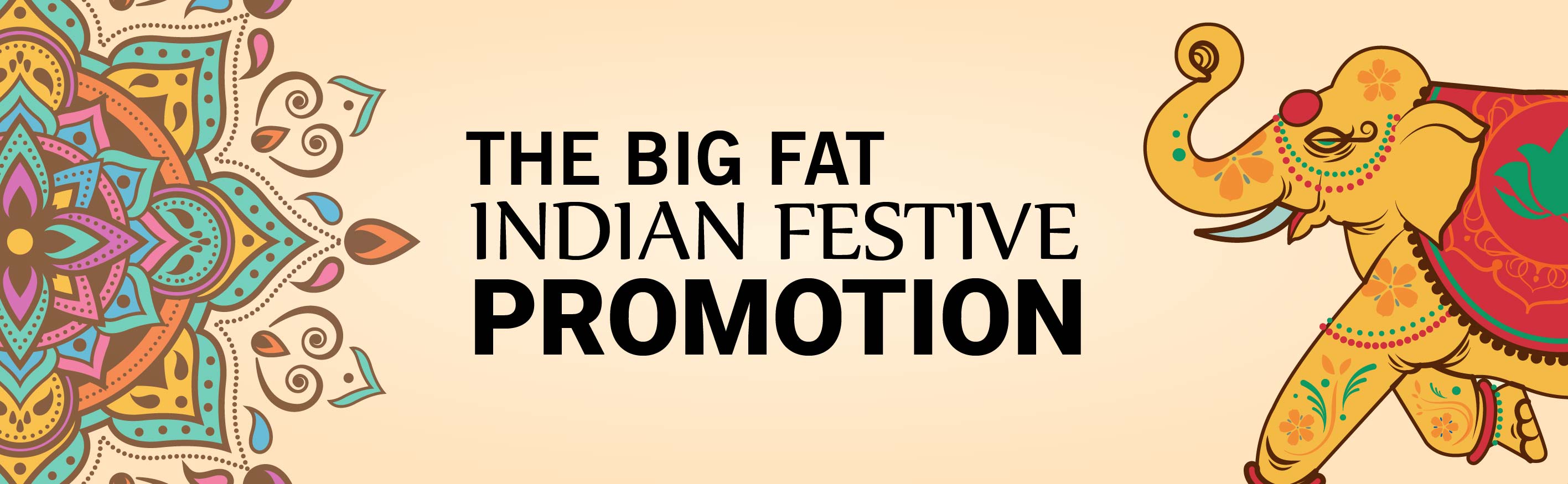 The Big Fat Indian Festive Promotion Banner
